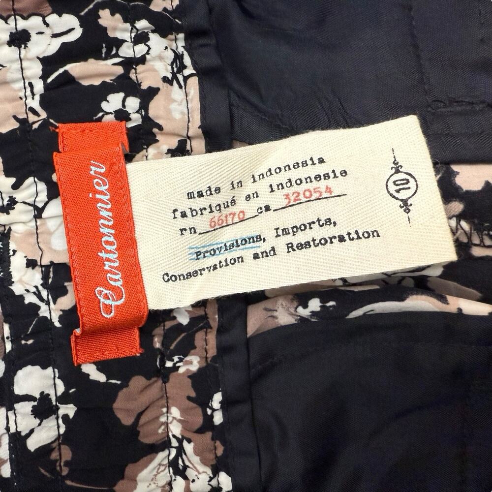 Anthropologie Pants Womens 10 Black Brown Cartonnier Nassella Joggers Trousers - Picture 11 of 14
